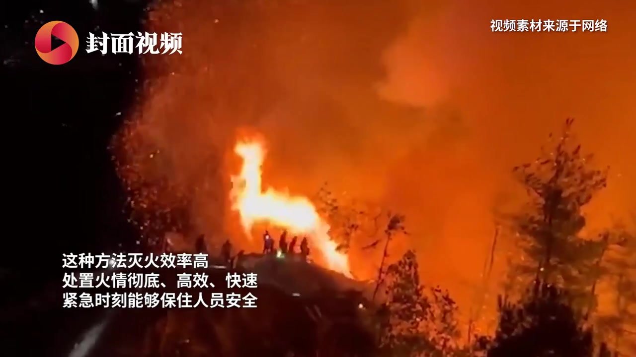 “以火攻火”消灭重庆北碚山火 150秒回顾“决战”时刻