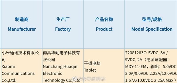 终于要来了！Redmi首款平板正式入网