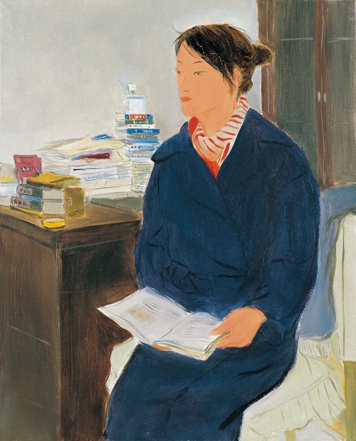 武艺《敦煌研究院讲解员》，布面油画，2010年