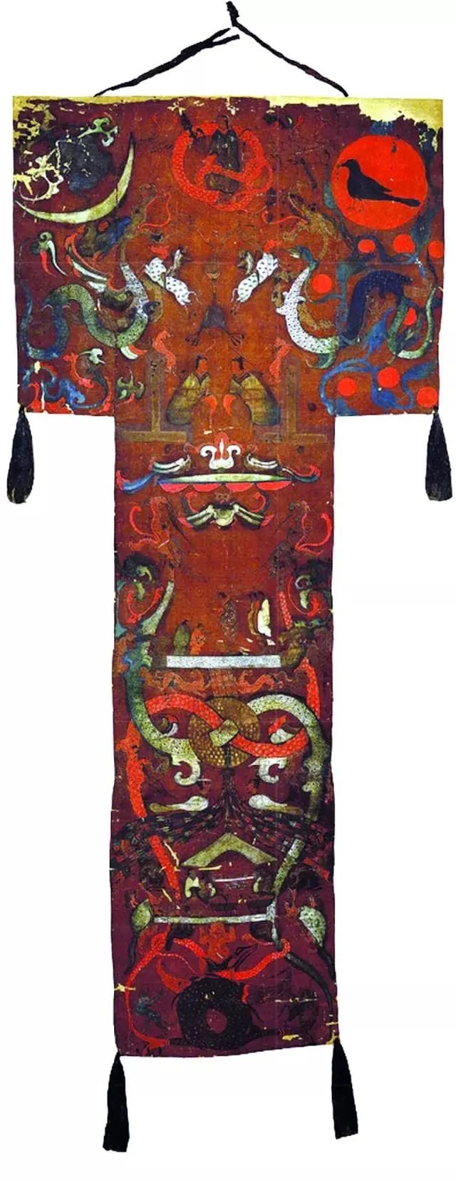马王堆一号汉墓出土的T形帛画