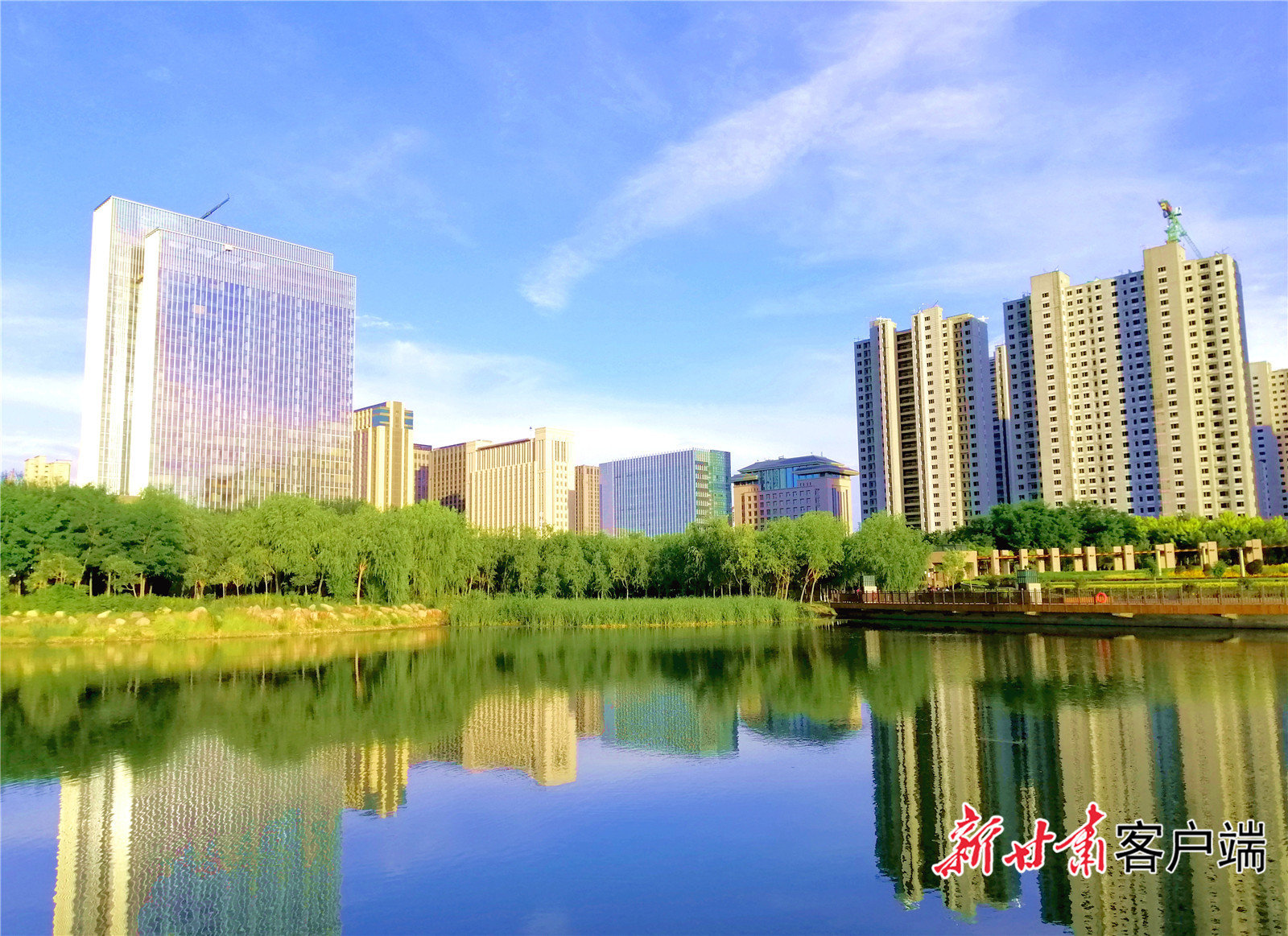 在武威，美丽河湖，处处是景。新甘肃&middot;甘肃日报记者 金奉乾 摄