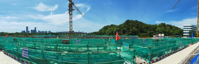 乌沙河泵闸枢纽工程现场（胡一超 摄）