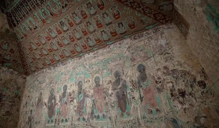 莫高窟初唐第220窟《药师七佛图》