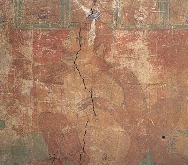 ▲哀伤的猴子-西夏-东千佛洞第2窟