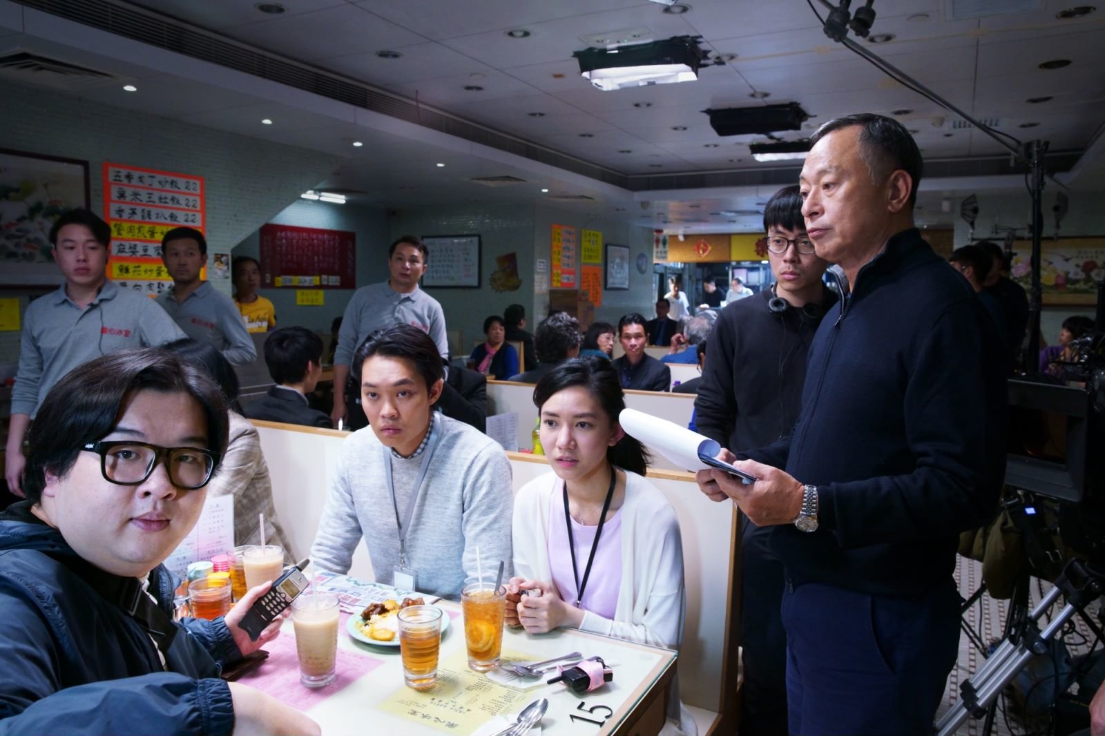 杜琪峯在《遍地黄金》拍摄现场。
