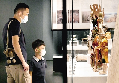 “中国百年百大考古发现展”是“博博会”期间推出的重磅展览之一