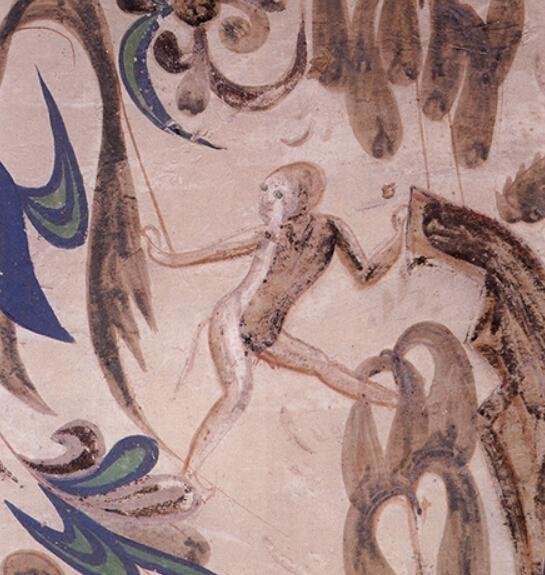 ▲猕猴-西魏-莫高窟第285窟