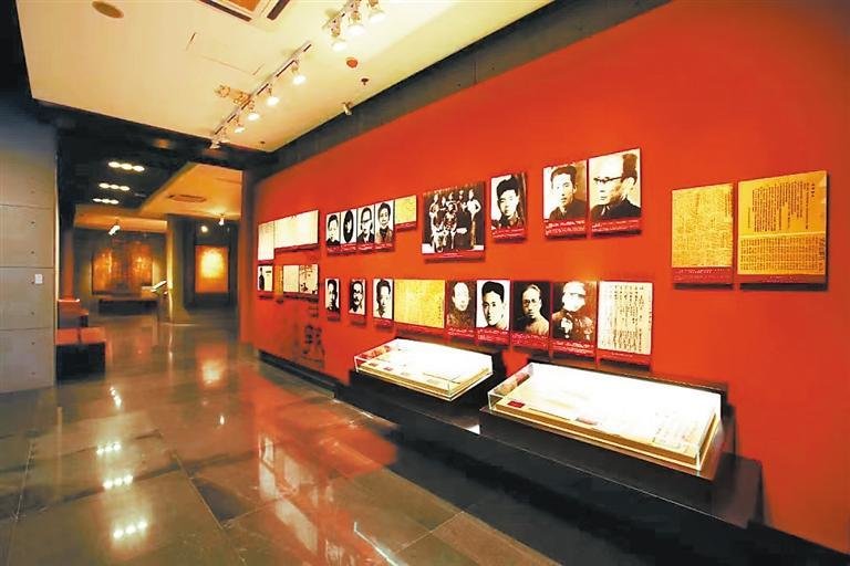 八路军兰州办事处纪念馆展厅一角