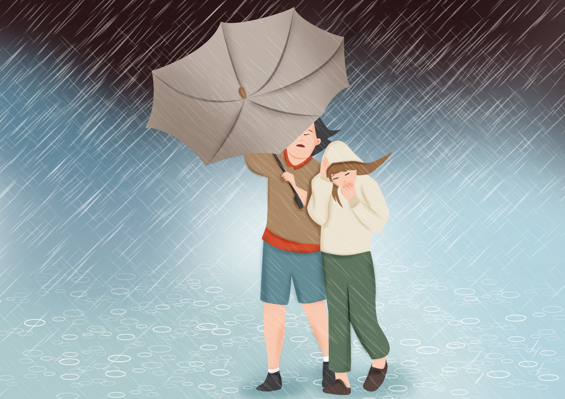 青岛崂山升级暴雨红色预警 崂顶等降雨量已达100毫米以上