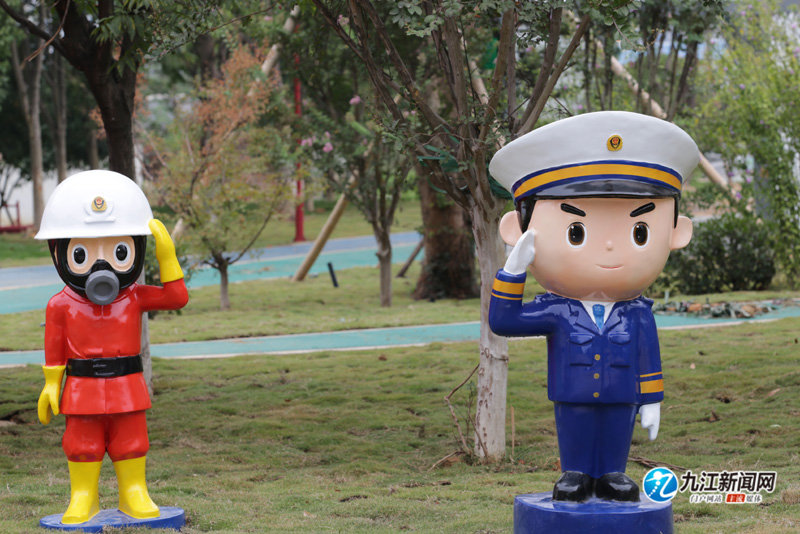九江陆家垅一消防主题公园在建（图）