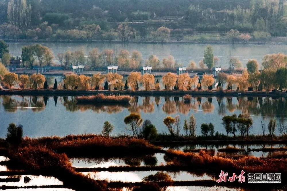 刘家峡太极岛风光