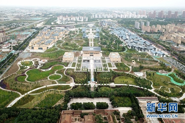 俯瞰武威雷台文化旅游综合体项目（王恒尚 摄）