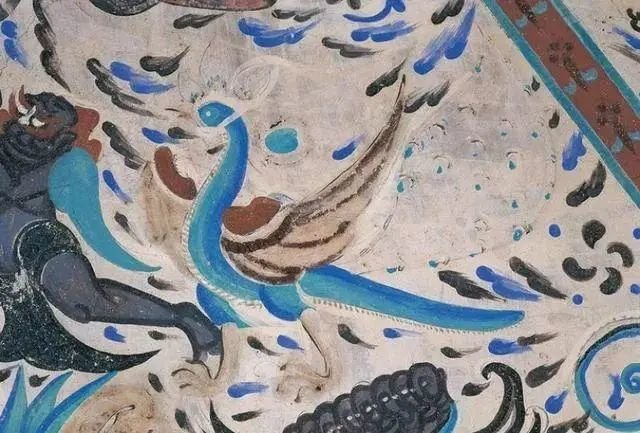 图 | 西魏·青鸟，位于莫高窟第249窟。来源于敦煌研究院