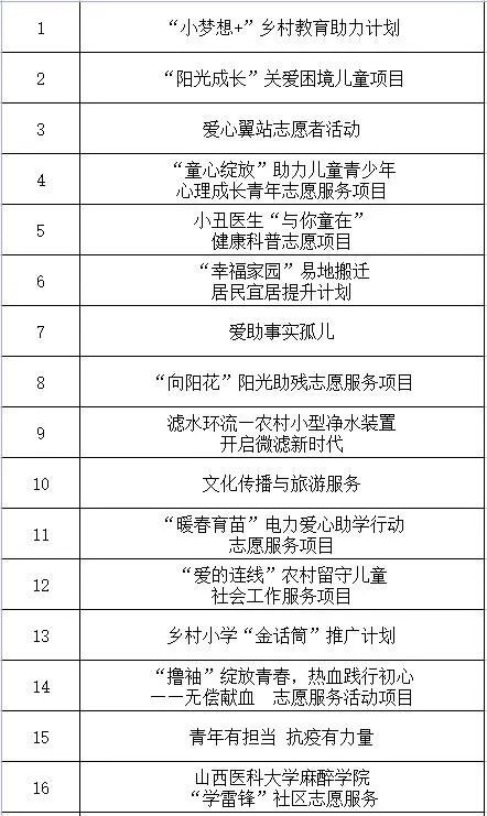 第三届山西省青年志愿服务项目大赛圆满结束