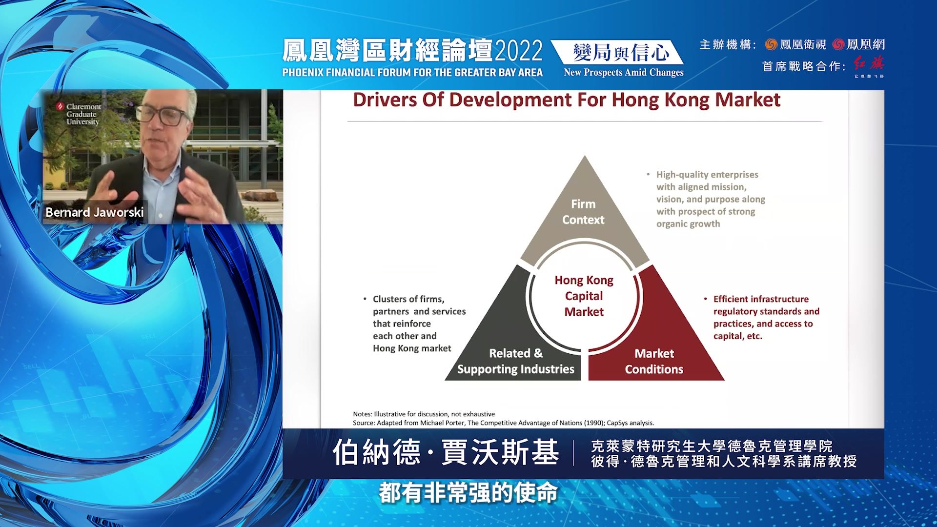 伯纳德·贾沃斯基：香港资本市场发展要专注吸引重点产业集群（完整版）
