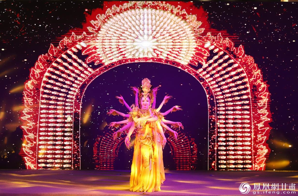 莫高窟壁画艺术在推介会现场生动演绎 甘肃省文化和旅游厅供图