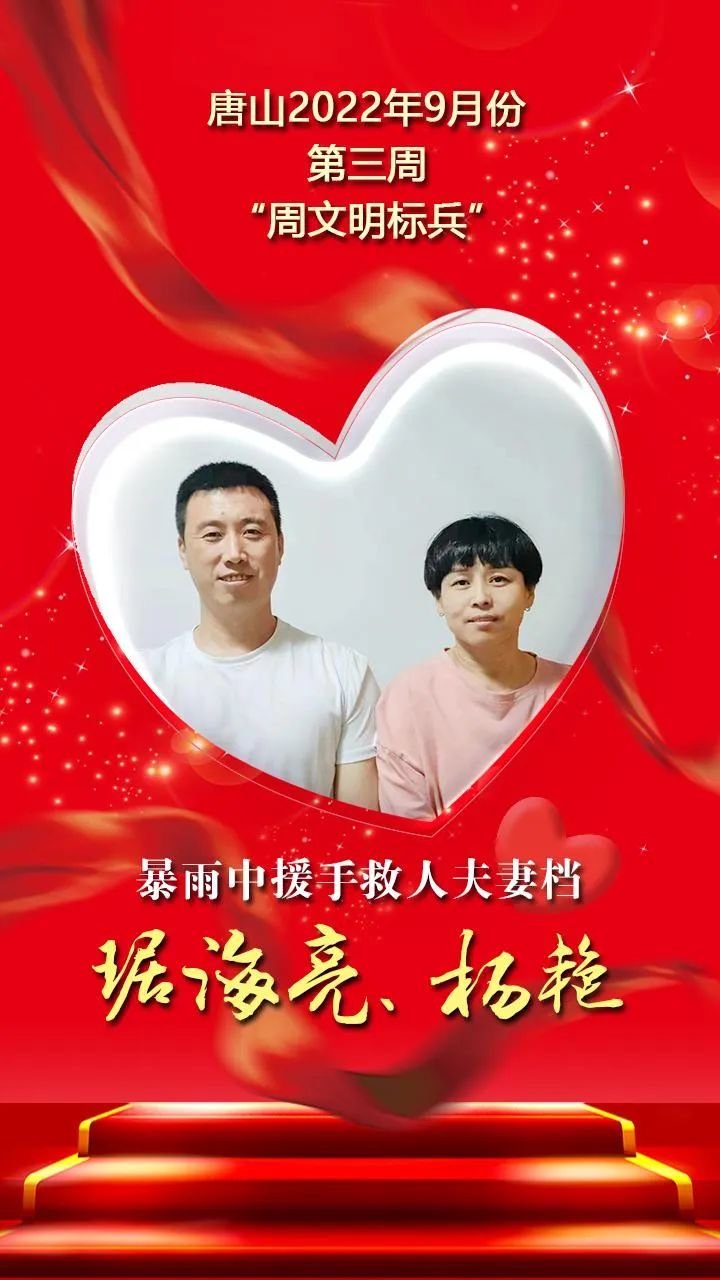 唐山9月份第三周“周文明标兵”发布