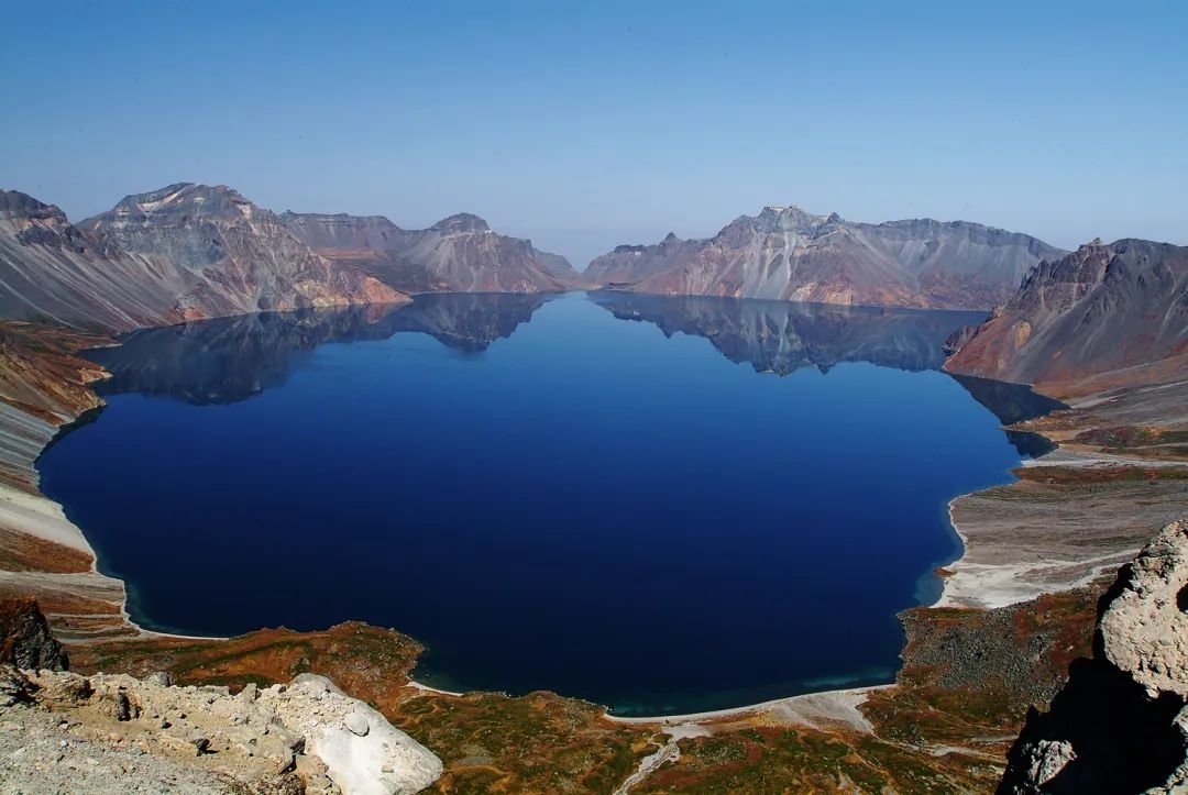 长白山南景区全景天池