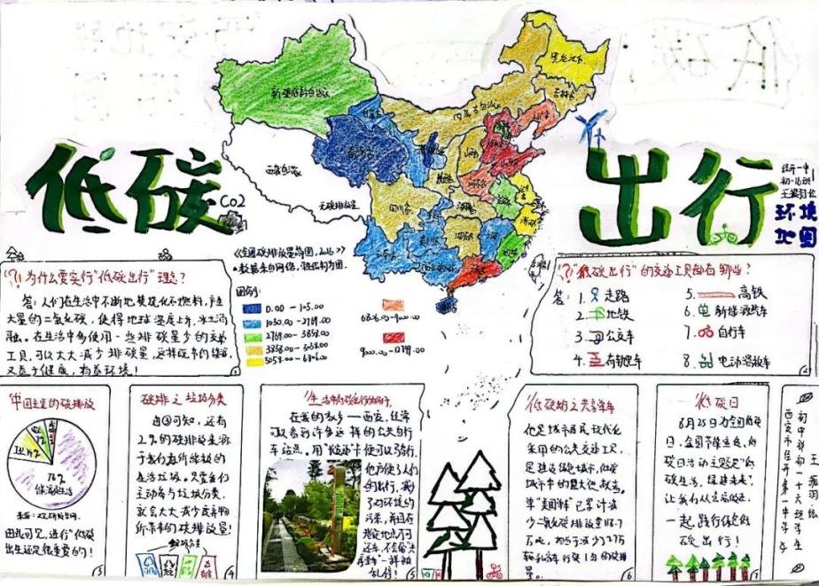 西安经开一中学子手绘环境地图 勾画绿色城市凤凰网陕西