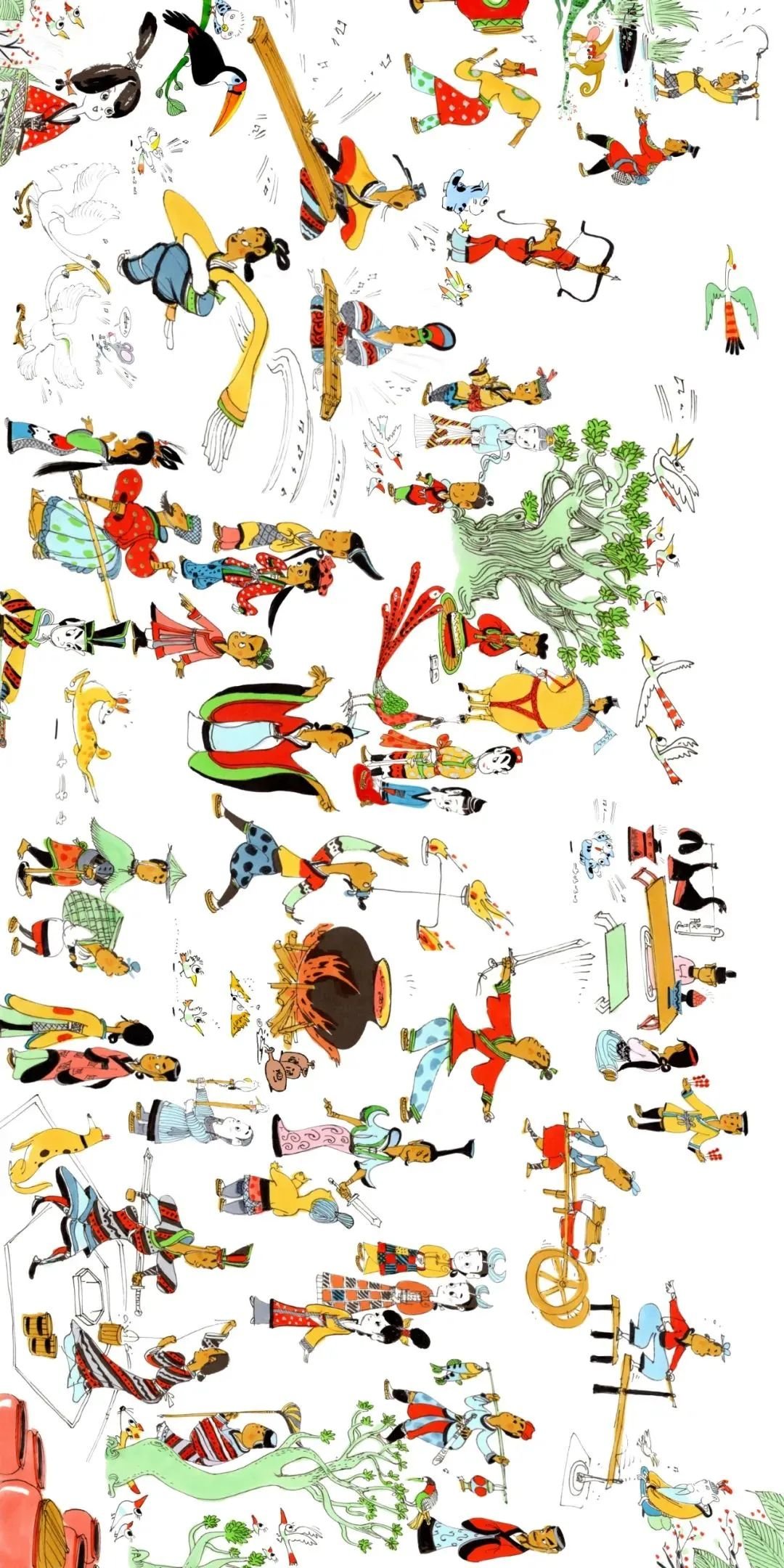 《诗经图谱》，590&times;270cm 蔡志忠 （影印版）