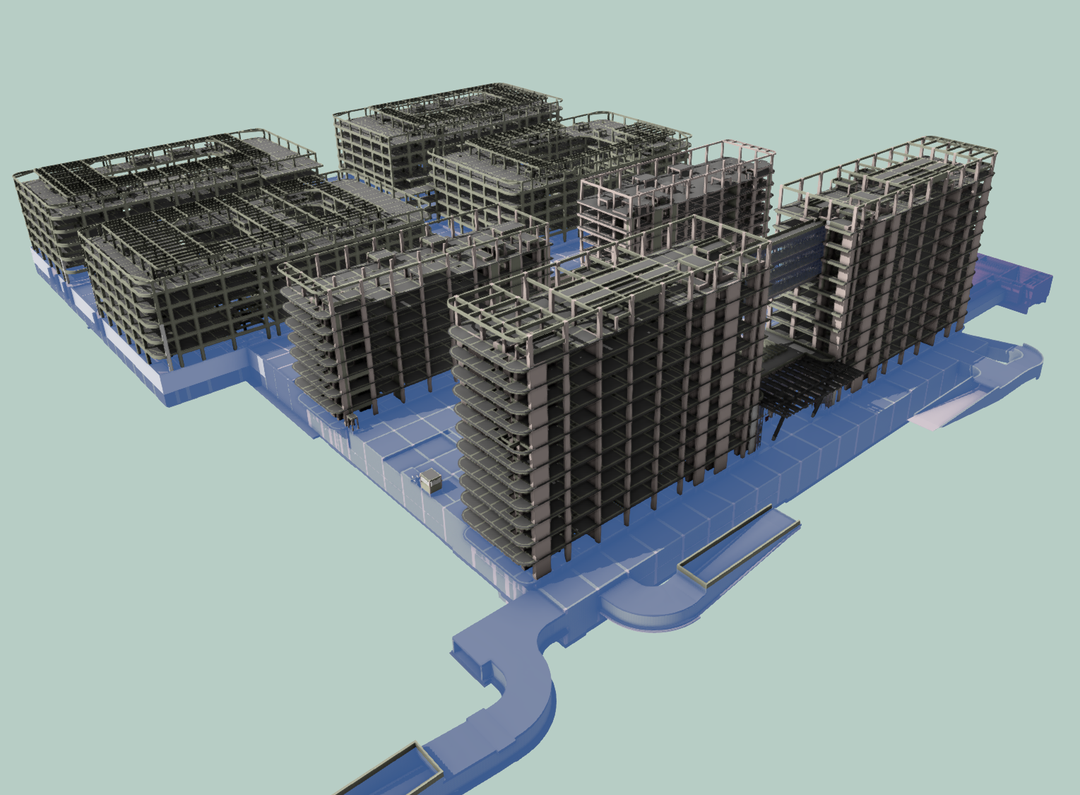 项目BIM建模图