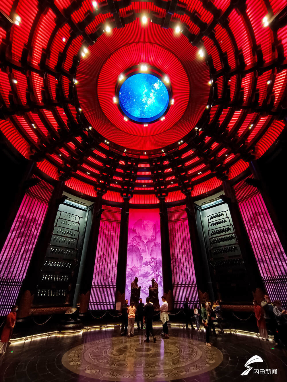 图/山东曲阜,尼山圣境景区大学堂内景.(资料图)