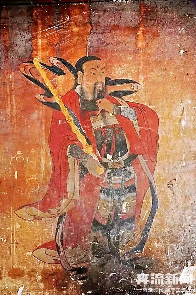 ▲木梯寺石窟的道教壁画