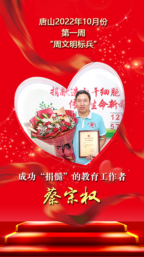 唐山10月份第一周“周文明标兵”名单发布！