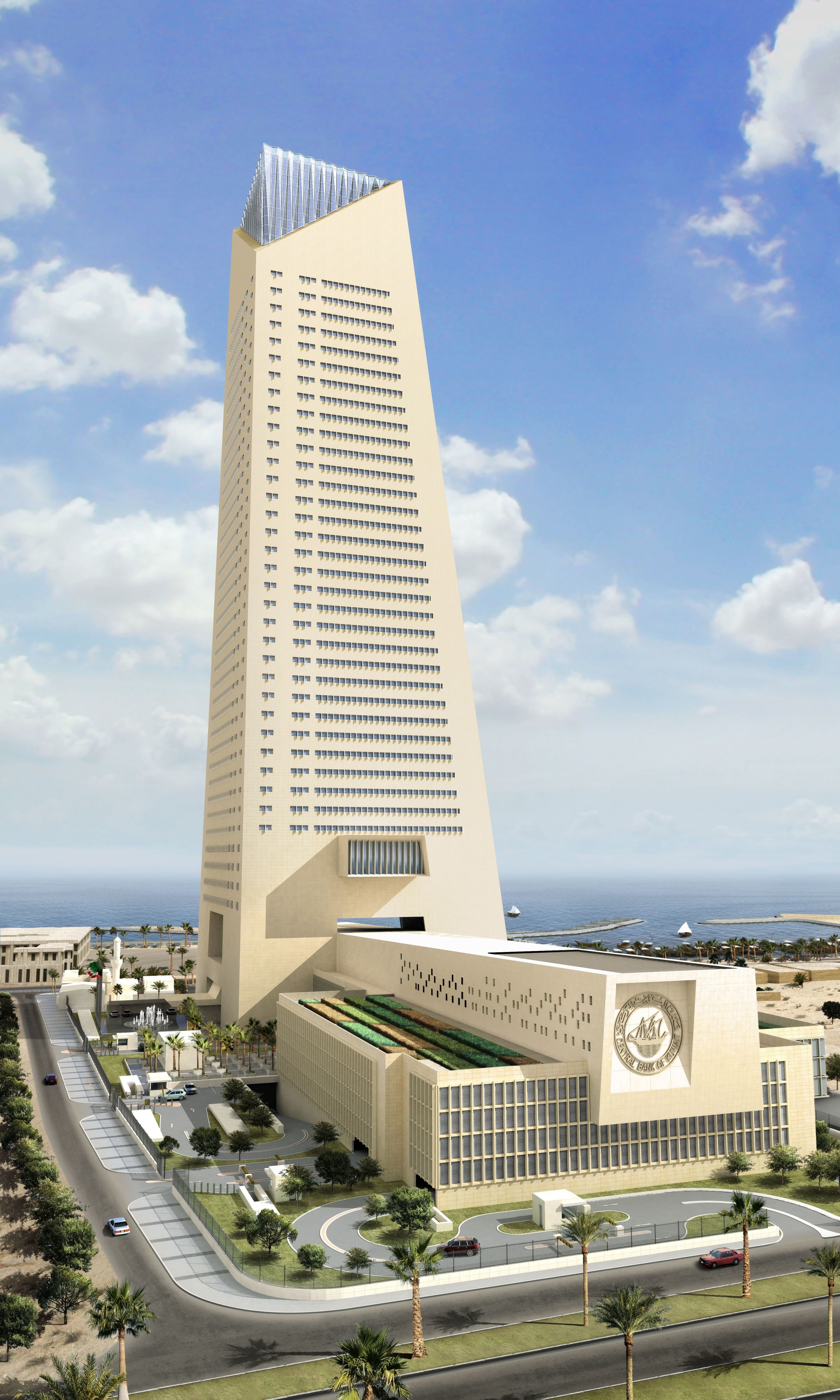 科威特中央银行新总部大楼。通讯员潘思名供图