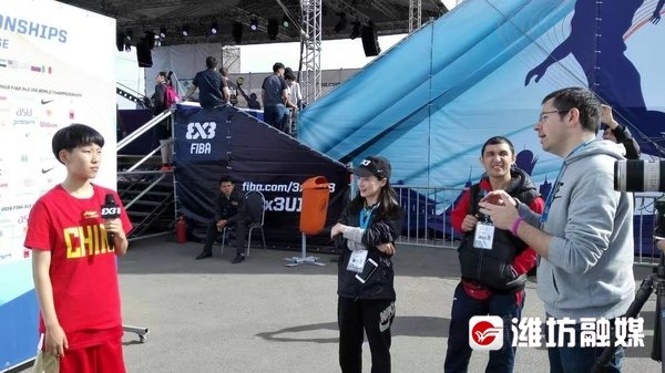 梁一凡代表中国女队参加2015三人篮球U18锦标赛。（资料图）