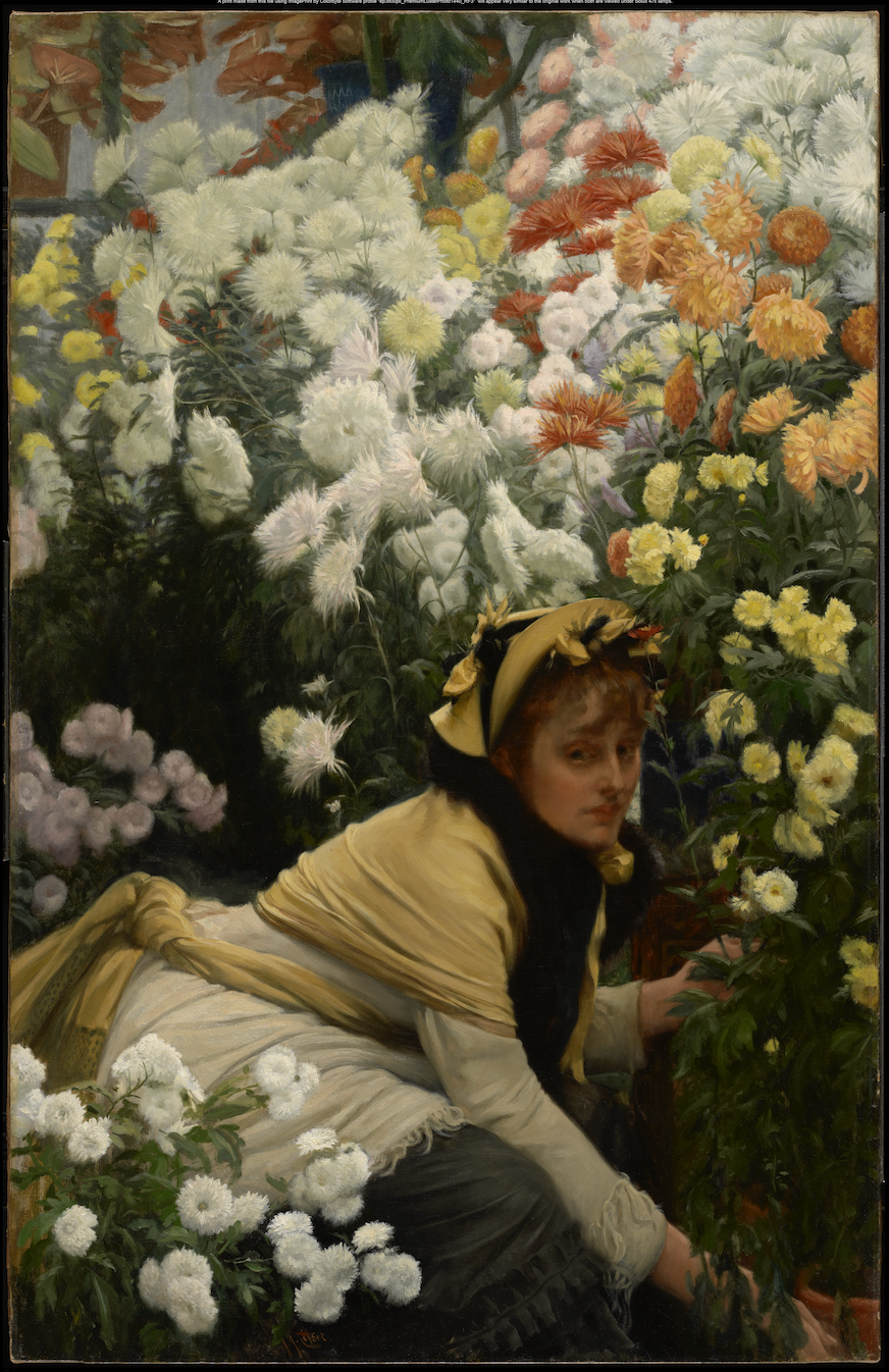 詹姆斯·蒂索，《菊花》，1874—1876年