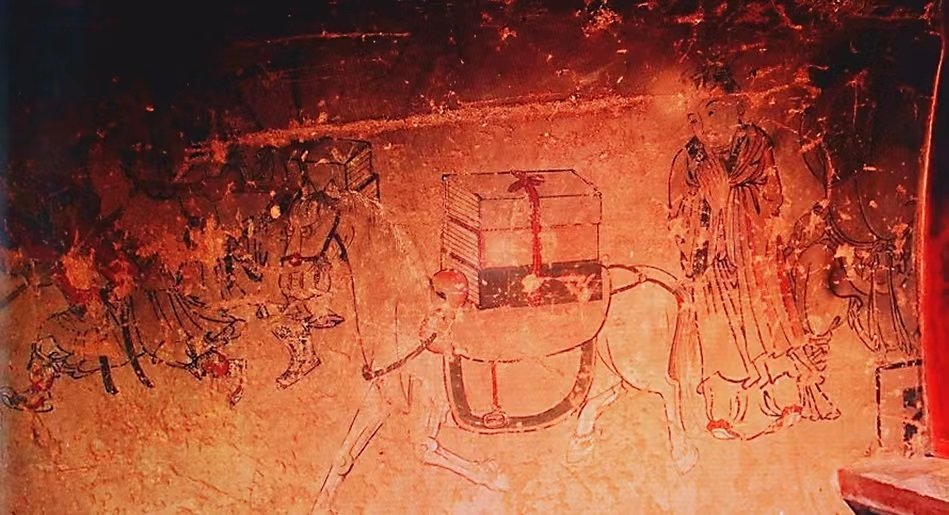 ▲华盖寺唐僧师徒取经壁画