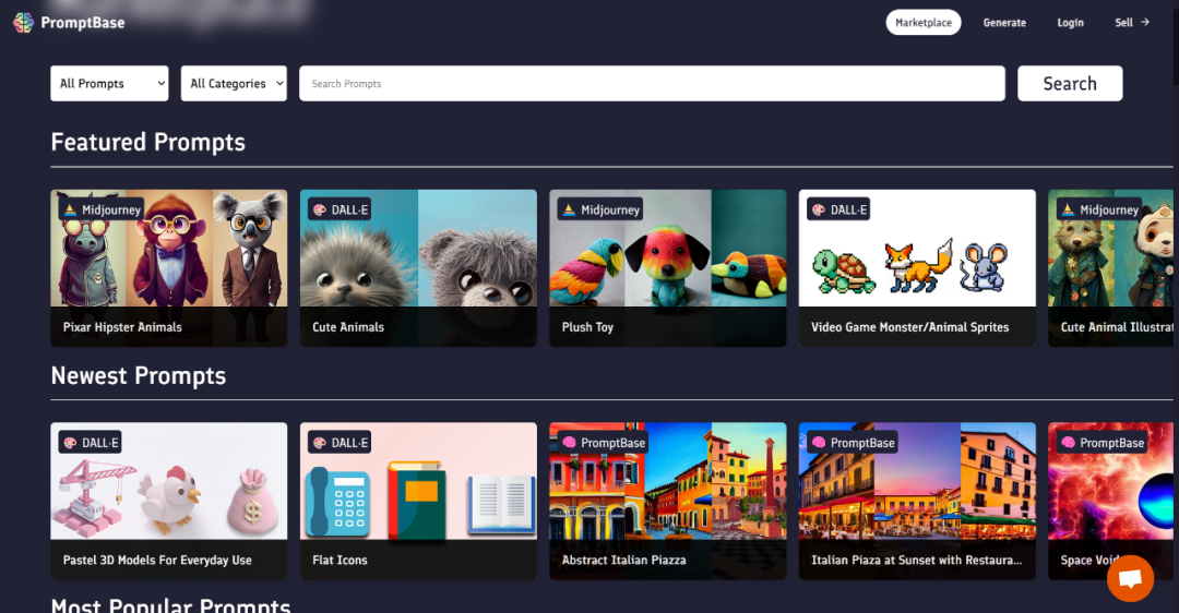你刚听说的AI绘画 有人已经用它赚大钱了插图1 图片来源:PromptBase官网