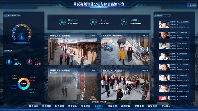 景区视频智能分析与综合监测平台