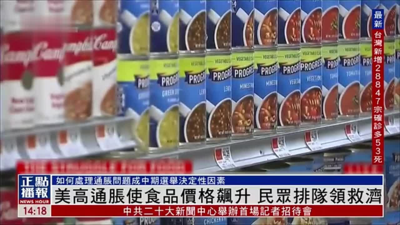美国高通胀使食品价格飙升 民众排队领救济_凤凰网视频_凤凰网