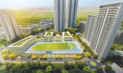 新学校设计效果图。