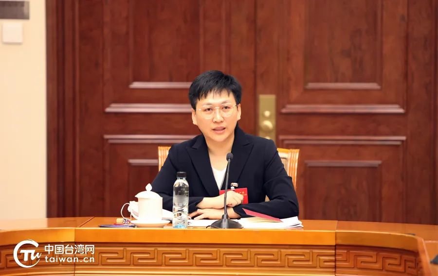 二十大台湾省籍党员代表黎芷宏。（中国台湾网 发）