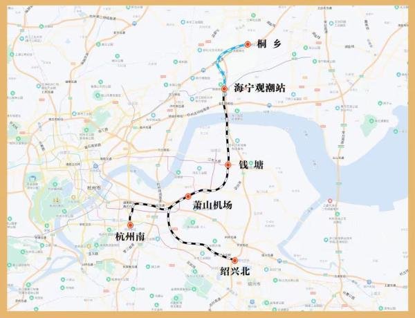 杭州机场高铁海宁观潮站及以南段初步设计获批