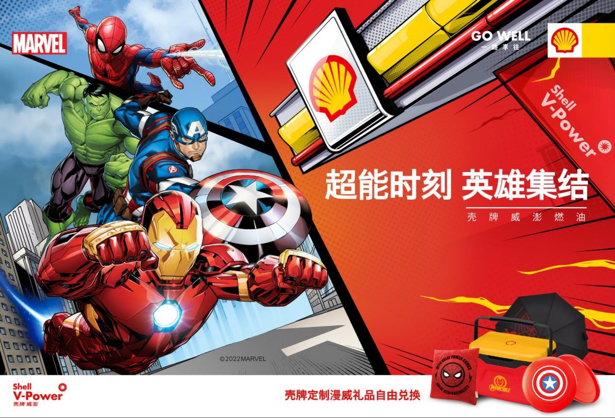 青岛壳牌福州北路、书院路、东海西路加油站 周年庆牵手漫威季活动盛大开启