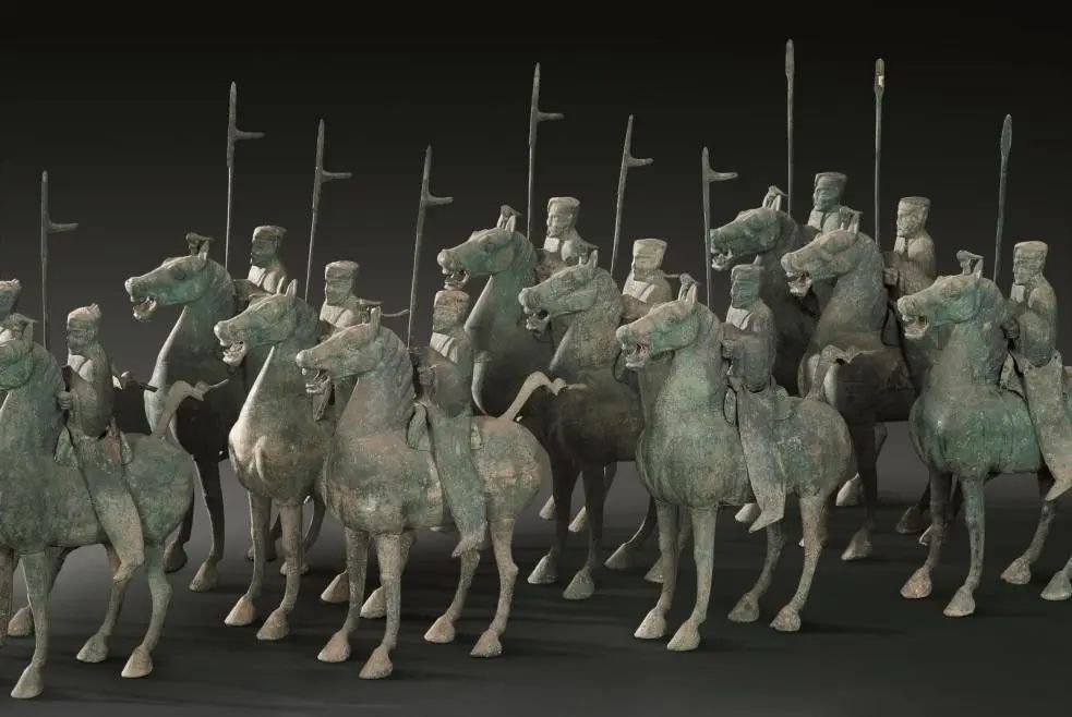 汉 铜车马仪仗俑队 甘肃省博物馆藏
