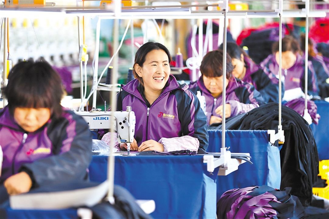 村民实现了家门口就业