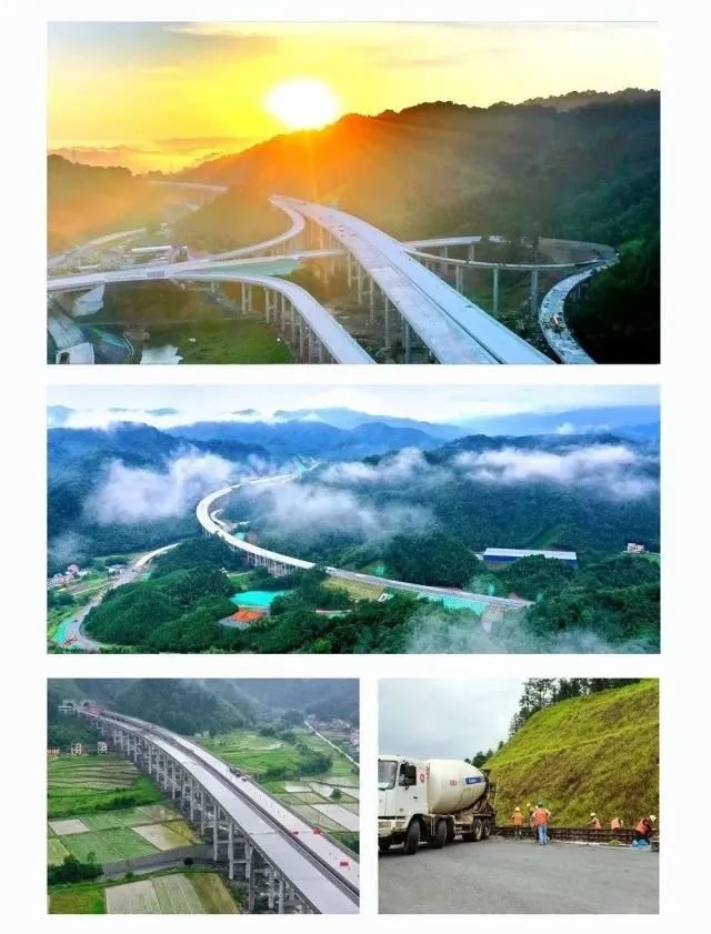 建设中的宜井遂高速五斗江段。上官市 摄