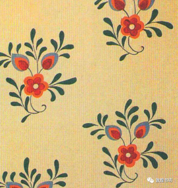 莫高窟第130窟盛唐都督乐庭琅夫人供养像披帛上的写生型折枝花纹