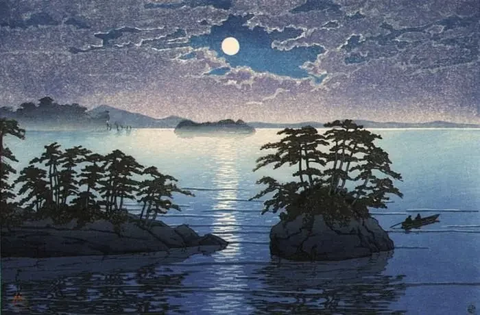 图：日本川濑巴水绘画