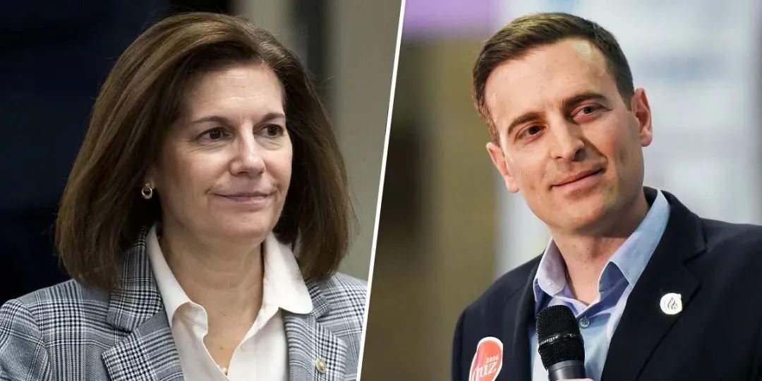 ▎内华达参议员竞选:民主党Masto(左),共和党Laxalt(右)