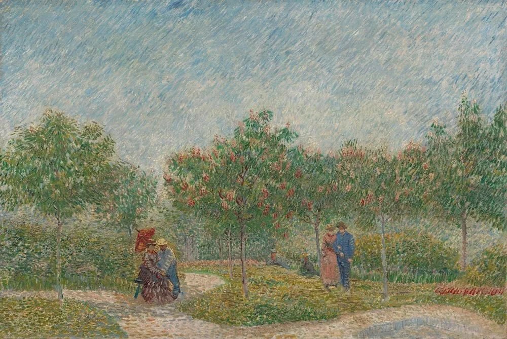 花园里的恋人：圣皮埃尔广场, 1887