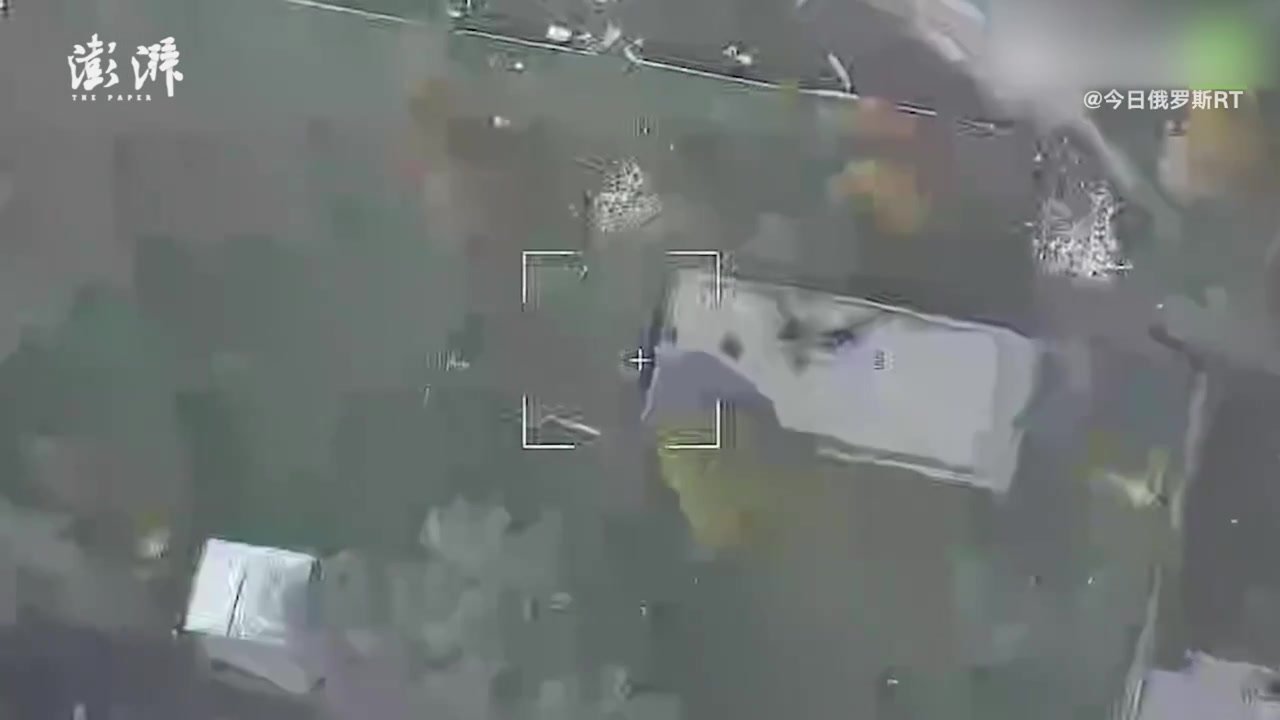 俄方公布无人机摧毁乌克兰坦克画面
