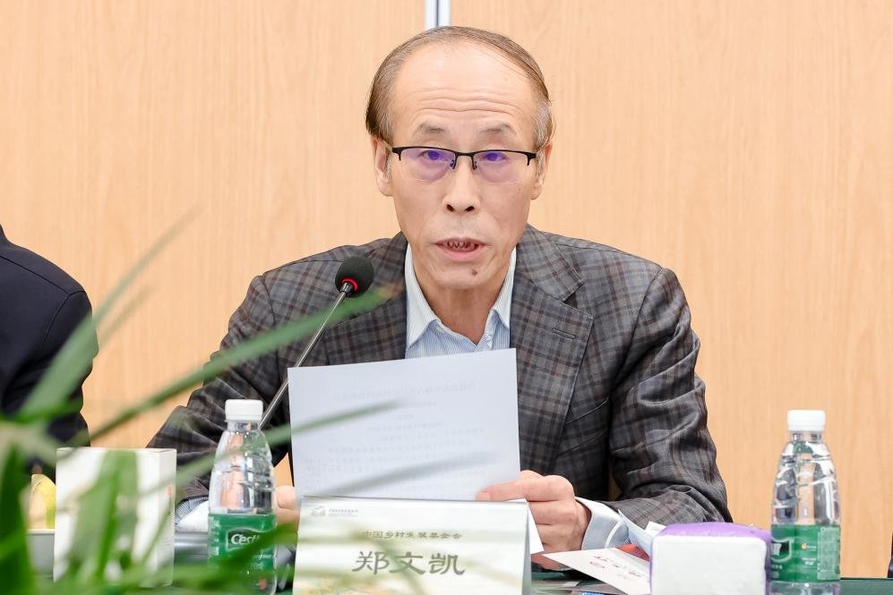中国乡村发展基金会理事长郑文凯致辞