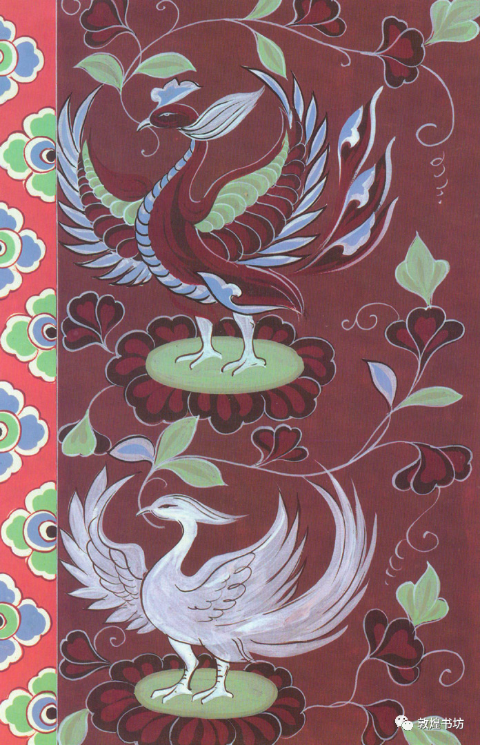 莫高窟第138窟女供养人上衣鸟衔枝纹