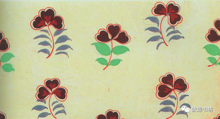 莫高窟第194窟彩塑天王像裤料图案